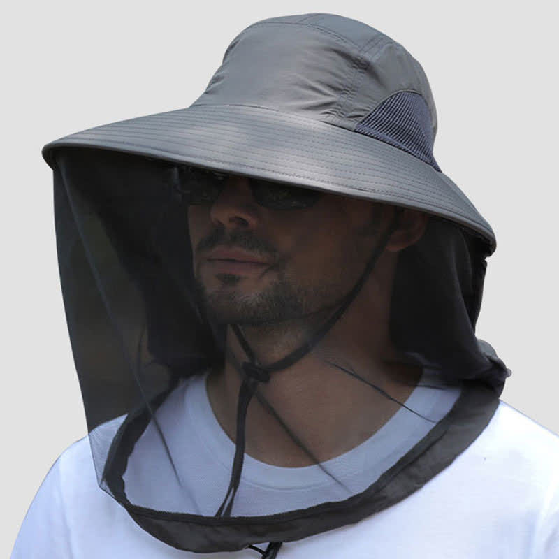 Sun-Protective Breathable Wide-Brim Bucket Hat - image 2