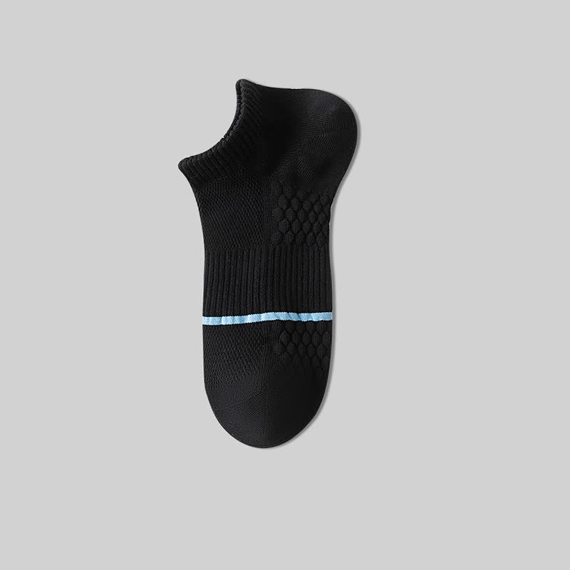 Cotton Mesh Honeycomb Bottom No Show Socks(6 Pairs)