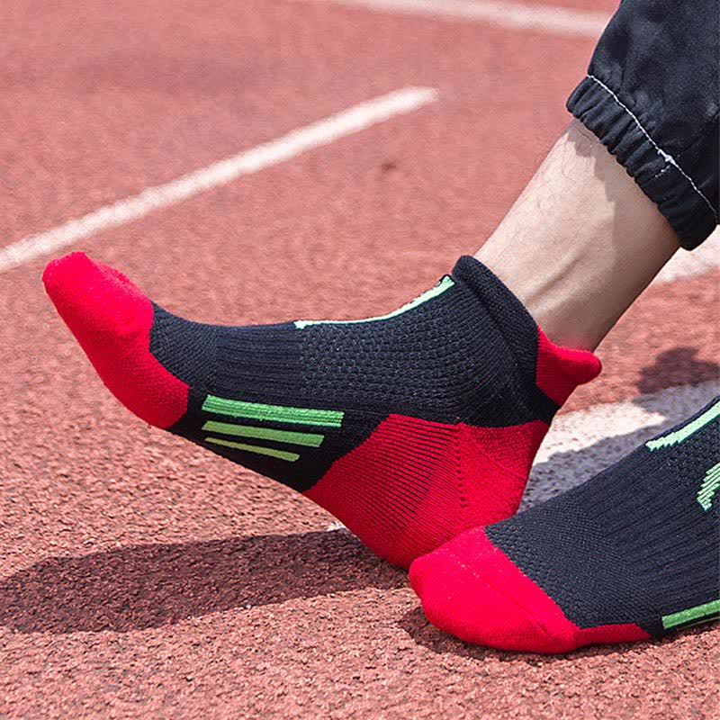 Color-Block Sports Compression Ankle Socks(5 Pairs)