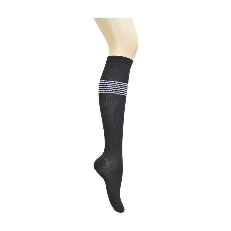 Geometric Print Compression Socks(5 Pairs) - E - L/XL - image 5