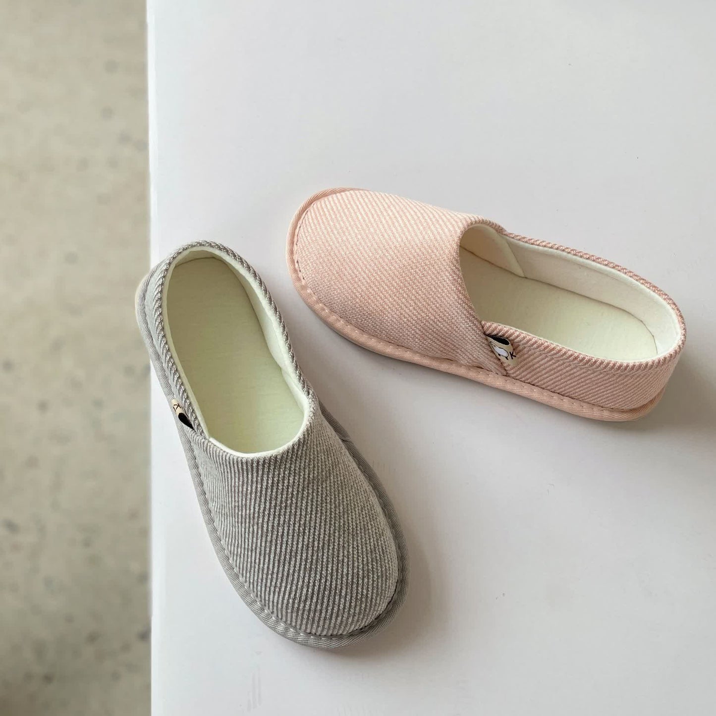 Simple Stripe Soft Sole Home Slippers
