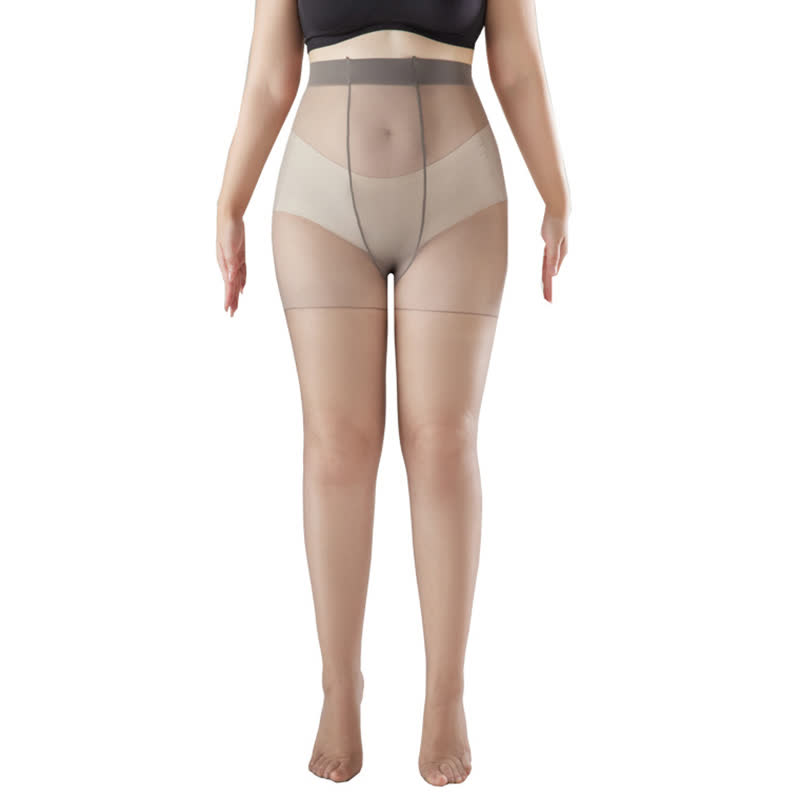 Ultra-thin High Waist Anti-snagging Sheer Pantyhose(2 Pairs)