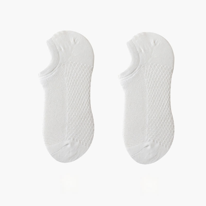 Plus Size Breathable Mesh Ultra-Thin No Show Socks(8 Pairs)