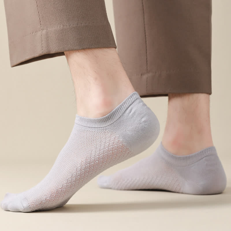 Plus Size Breathable Mesh Ultra-Thin No Show Socks(8 Pairs)