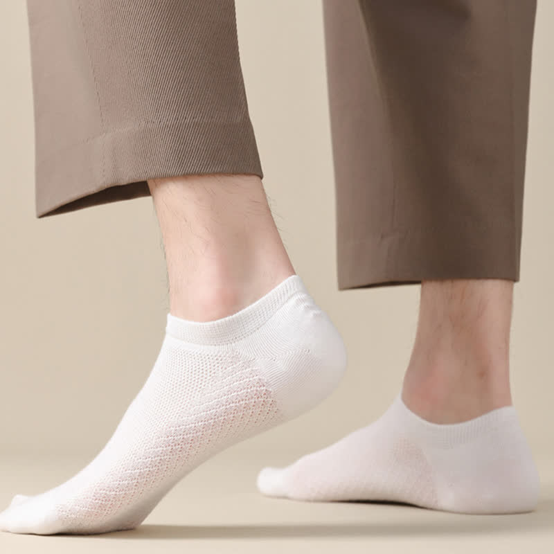 Plus Size Breathable Mesh Ultra-Thin No Show Socks(8 Pairs)