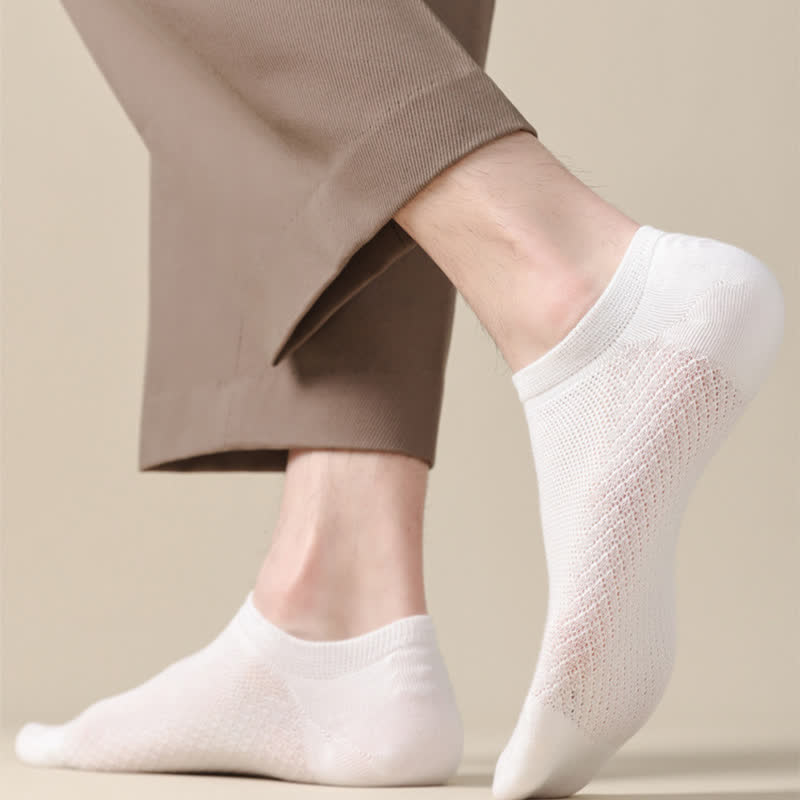 Plus Size Breathable Mesh Ultra-Thin No Show Socks(8 Pairs)
