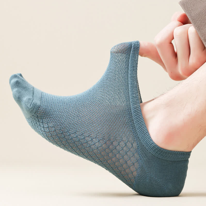 Plus Size Breathable Mesh Ultra-Thin No Show Socks(8 Pairs)