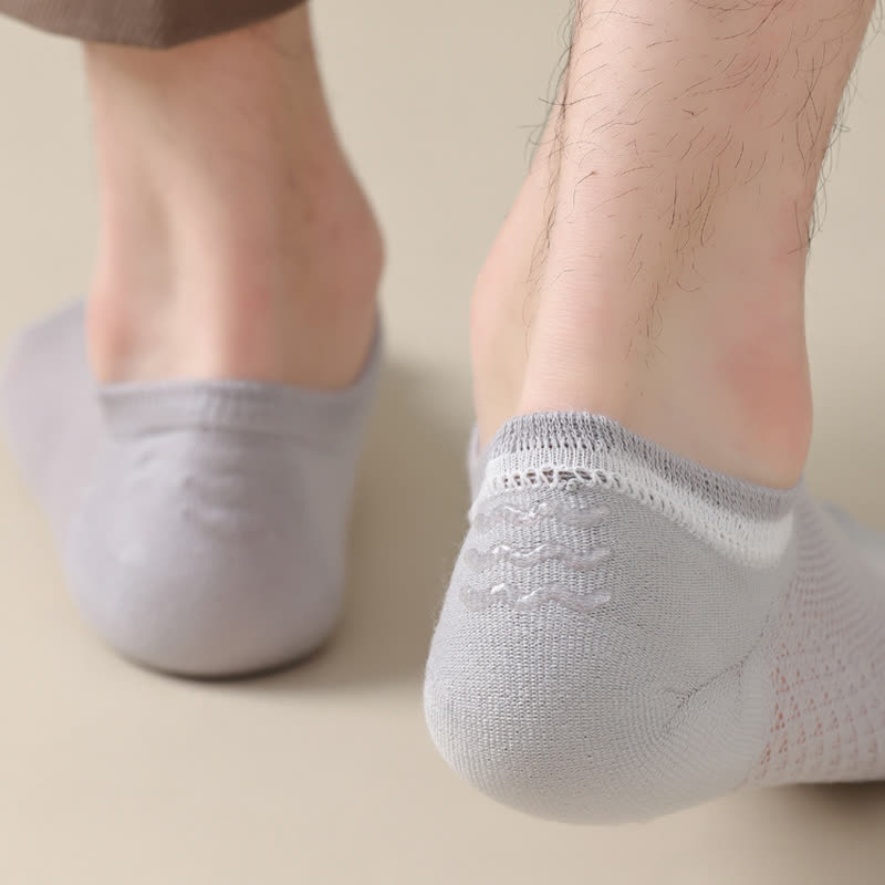 Plus Size Breathable Mesh Ultra-Thin No Show Socks(8 Pairs)