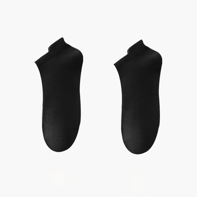 Thin Breathable Cotton No Show Socks(8 Pairs) - Black - EU42-48(US8.5-13) - image 16