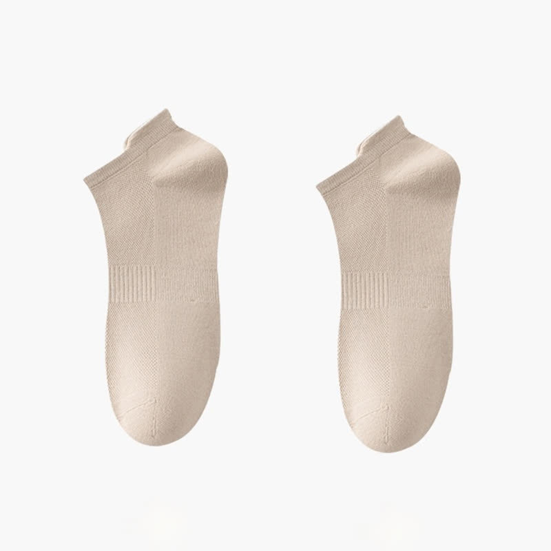 Plus Size Thin Breathable Cotton No Show Socks(8 Pairs)