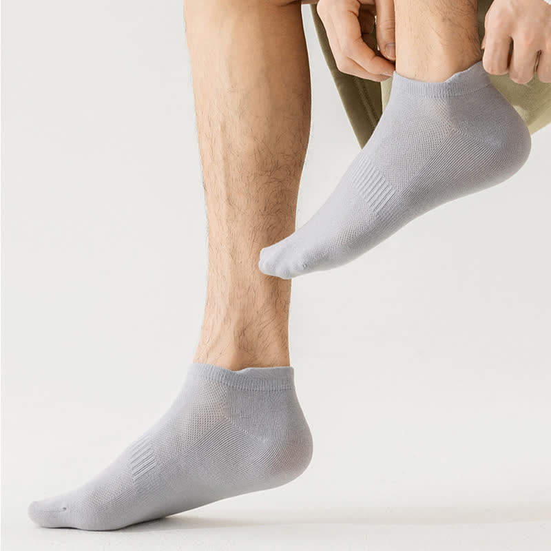 Plus Size Thin Breathable Cotton No Show Socks(8 Pairs)