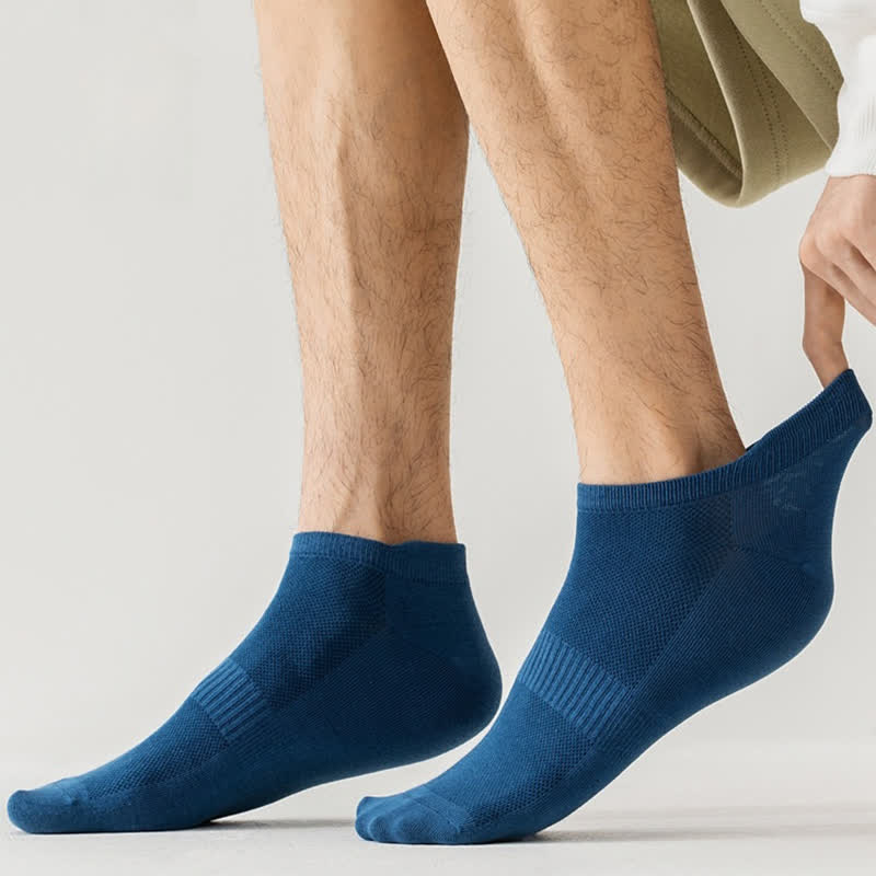 Plus Size Thin Breathable Cotton No Show Socks(8 Pairs)