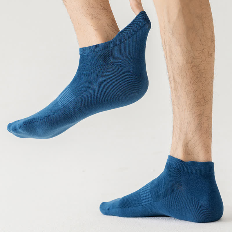 Plus Size Thin Breathable Cotton No Show Socks(8 Pairs)