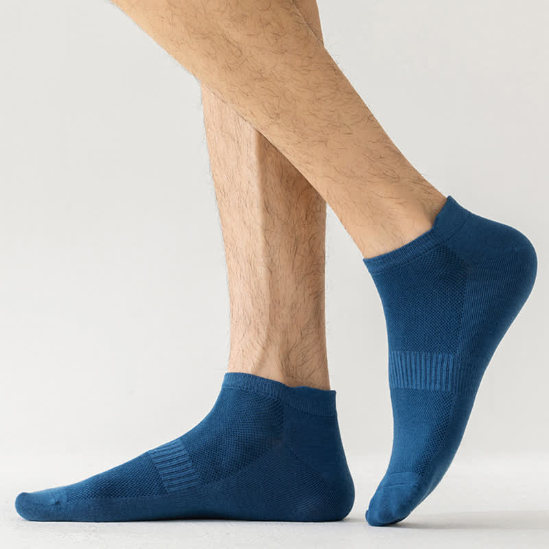 Plus Size Thin Breathable Cotton No Show Socks(8 Pairs)