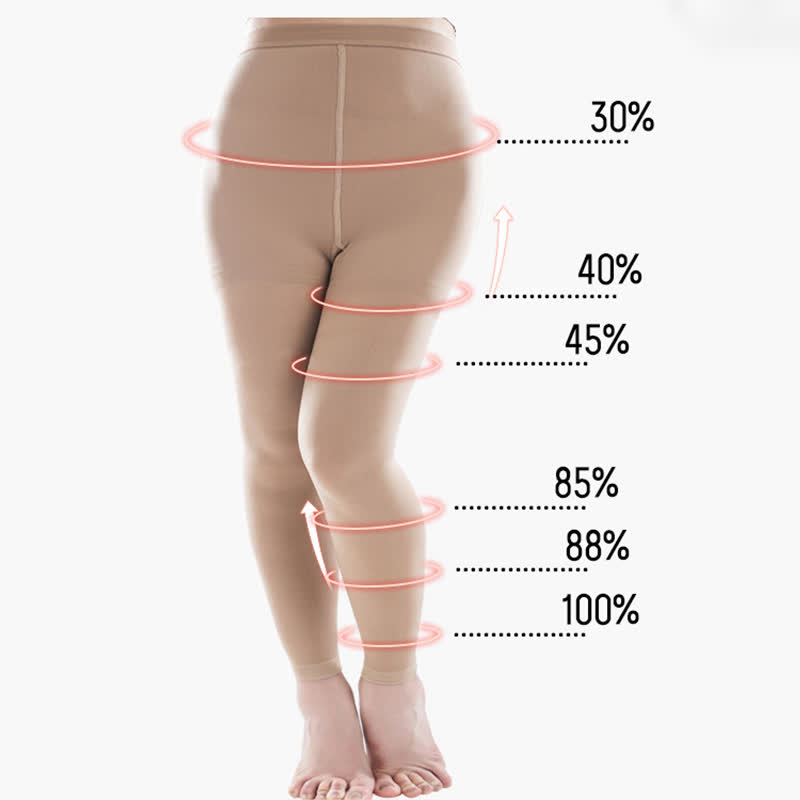 Plus Size Medical Compression Tights(30-40mmhg)