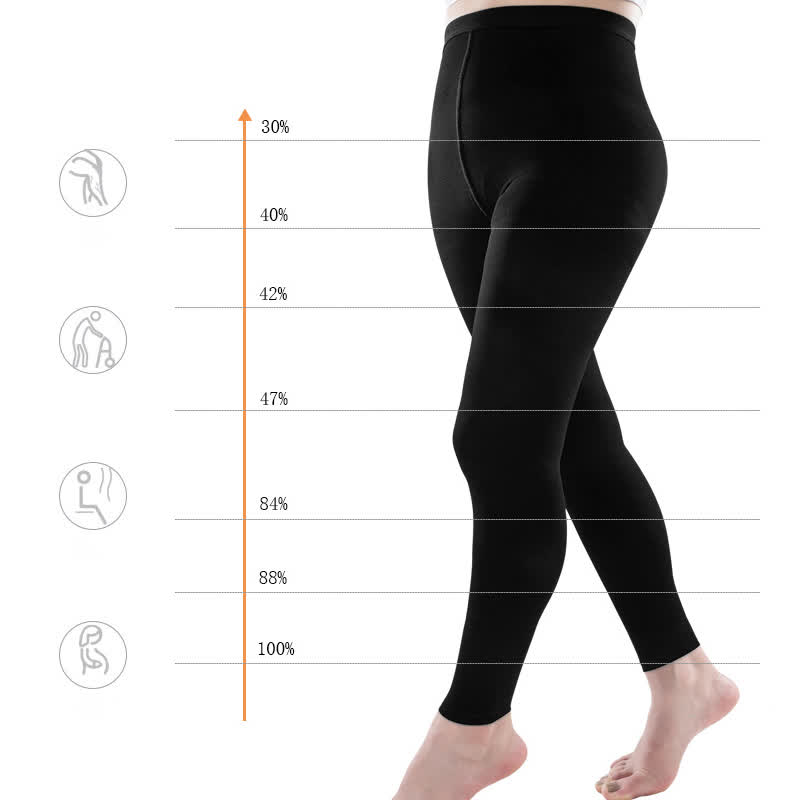 Plus Size Medical Compression Tights(30-40mmhg)