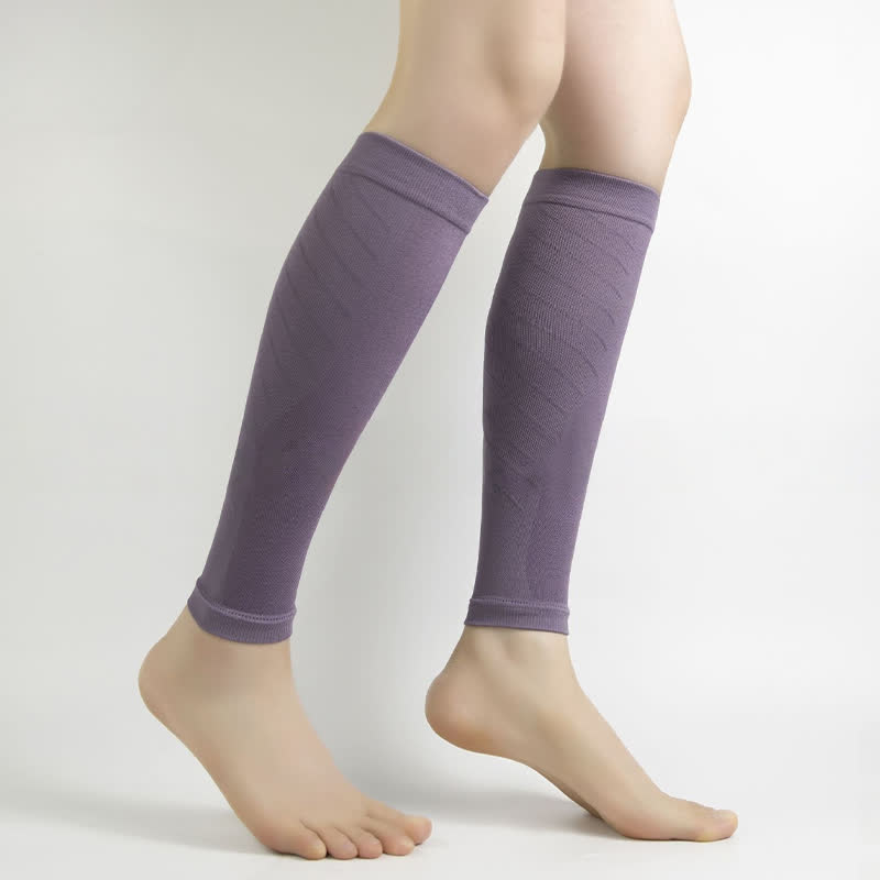 Solid Color Sports Calf Compression Sleeves