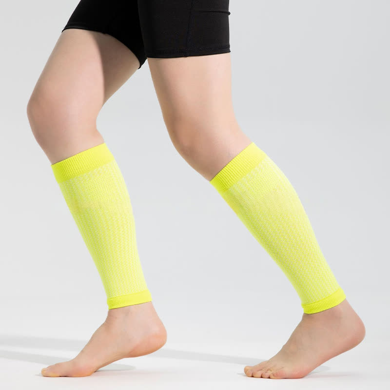 Contrast Trim Sports Calf Compression Sleeves