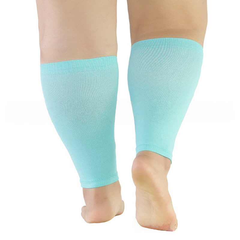 Plus Size Stretch Calf Compression Sleeves - Mint - 5XL - image 9