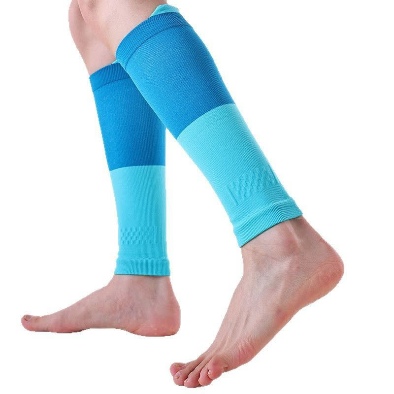 Colorblock Sports Running Compression Calf Sleeves(3 Pairs)