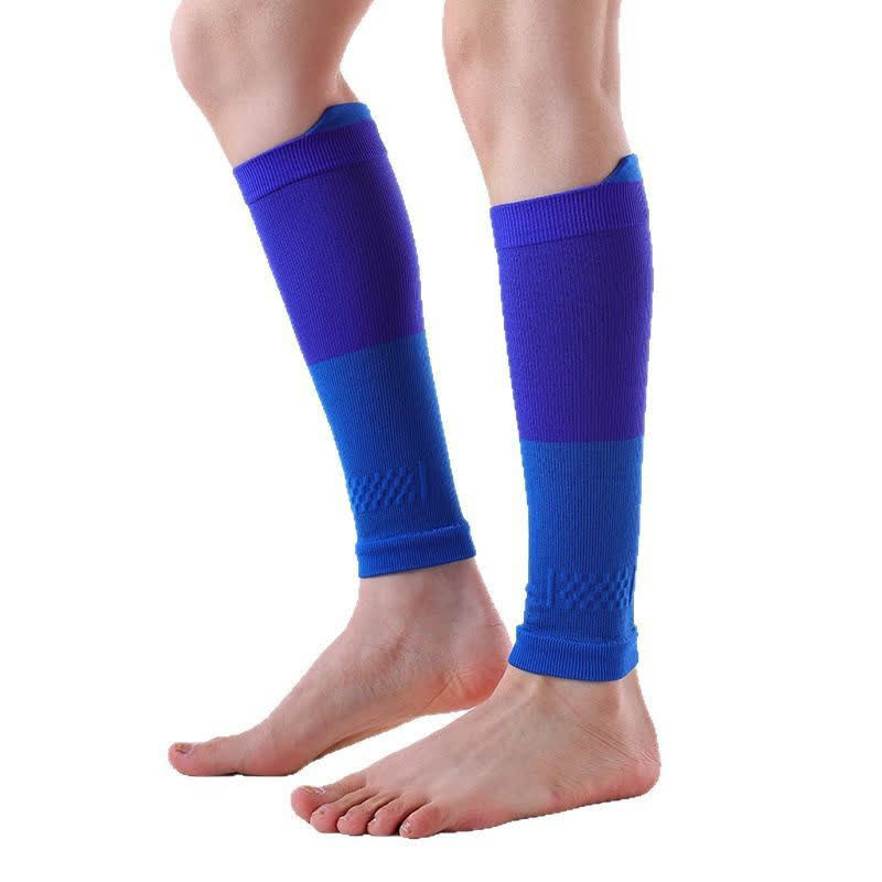 Colorblock Sports Running Compression Calf Sleeves(3 Pairs)