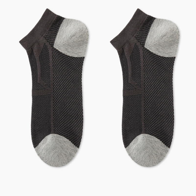 Non-slip Heel Mesh Breathable Ankle Socks(6 Pairs)