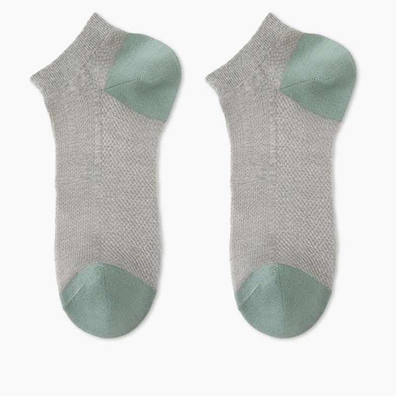 Non-slip Heel Mesh Breathable Ankle Socks(6 Pairs)