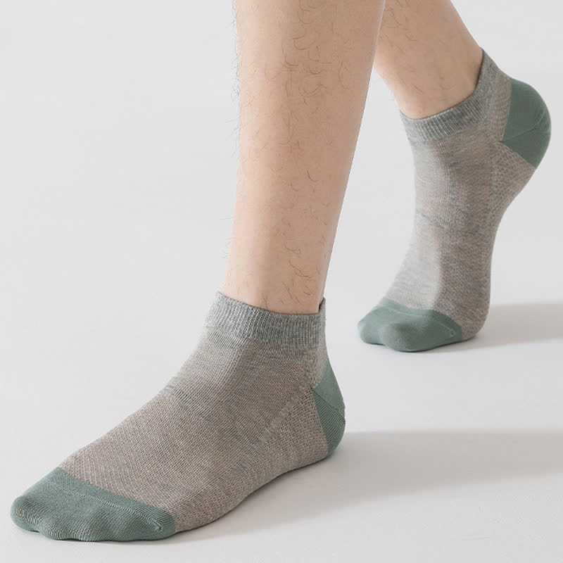 Non-slip Heel Mesh Breathable Ankle Socks(6 Pairs)