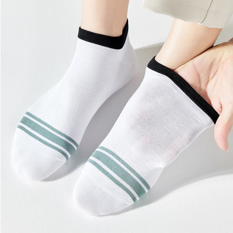 High Elastic Pure Cotton Antibacterial Ankle Socks(6 Pairs)
