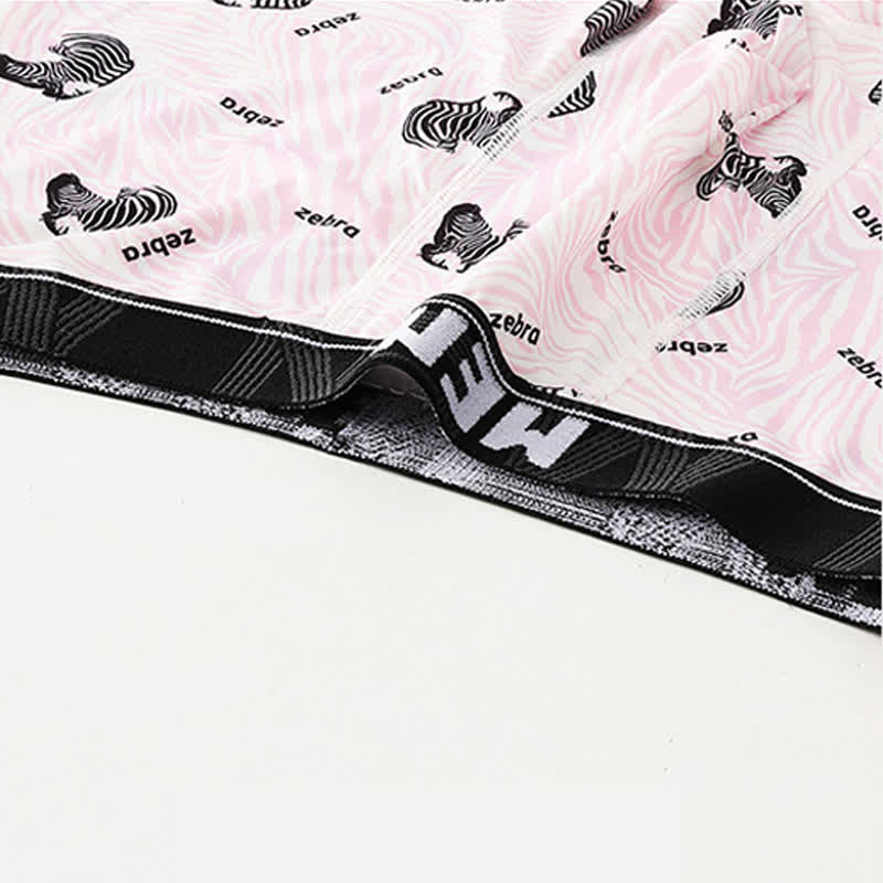 Animal Gesture Print Men's Breathable Boxer Briefs(3 Packs) - image 6