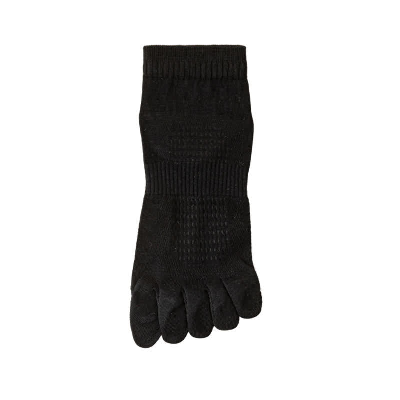 Pure Cotton Mesh Five-toe Ankle Socks(3 Pairs)