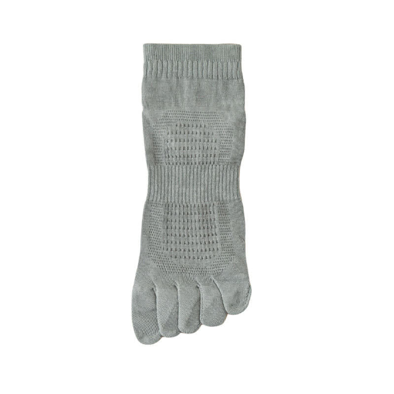 Pure Cotton Mesh Five-toe Ankle Socks(3 Pairs)