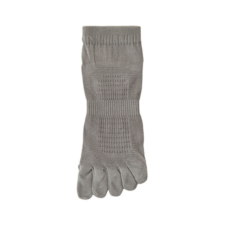Pure Cotton Mesh Five-toe Ankle Socks(3 Pairs)