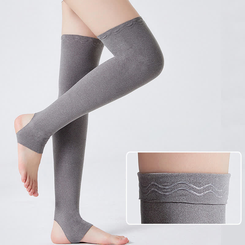 Stirrup Compression Thigh Sleeves - Grey - XL - image 3