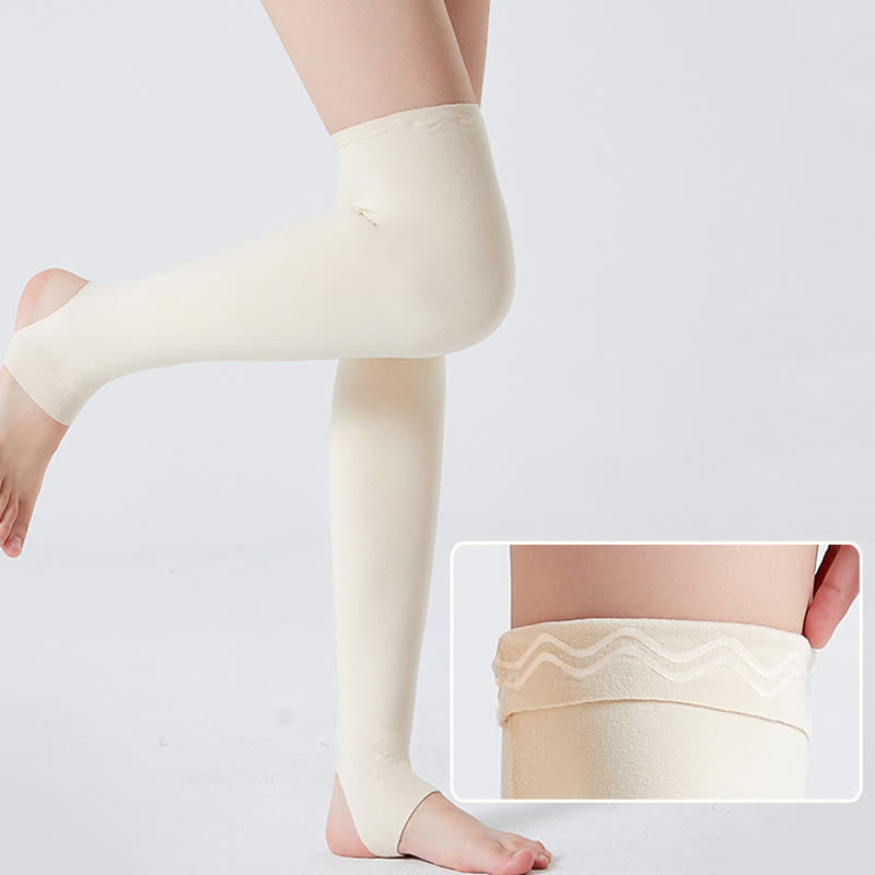Stirrup Compression Thigh Sleeves - Beige - XL - image 4