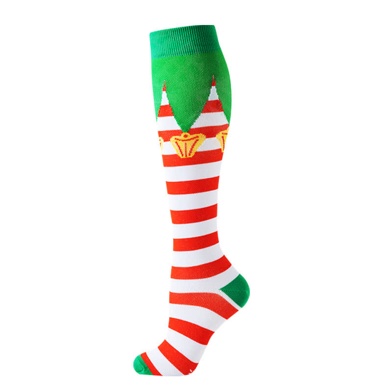 Santa Christmas Tree Compression Socks(6 Pairs) - image 6