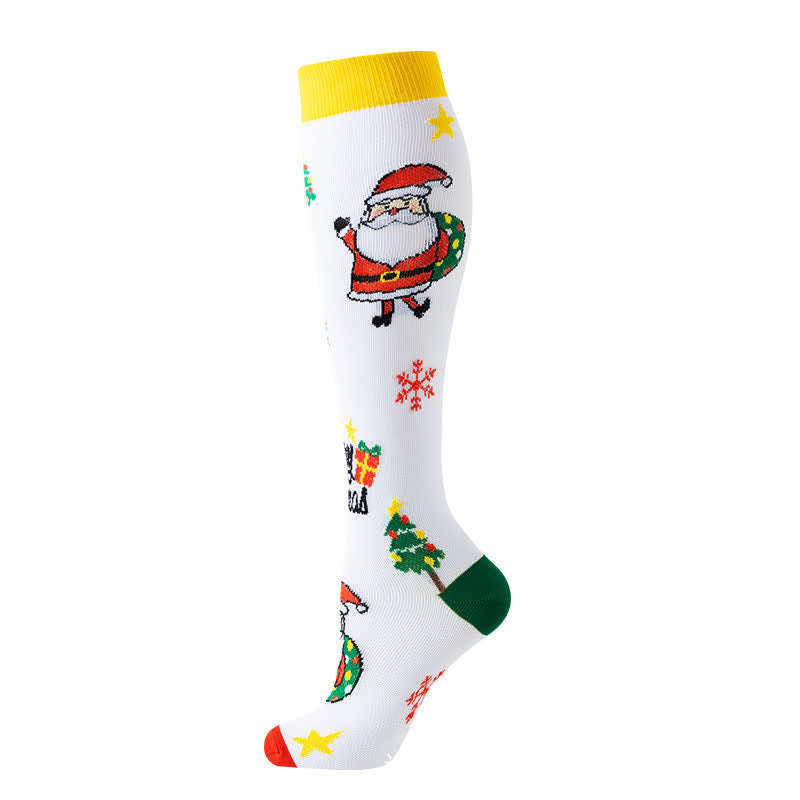 Santa Christmas Tree Compression Socks(6 Pairs) - image 7