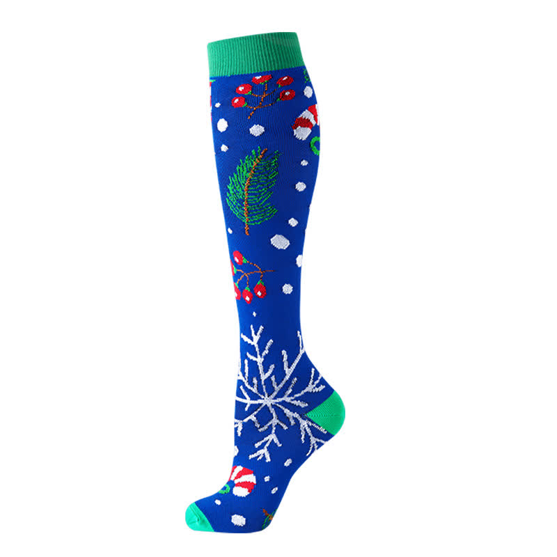 Santa Christmas Tree Compression Socks(6 Pairs) - image 4
