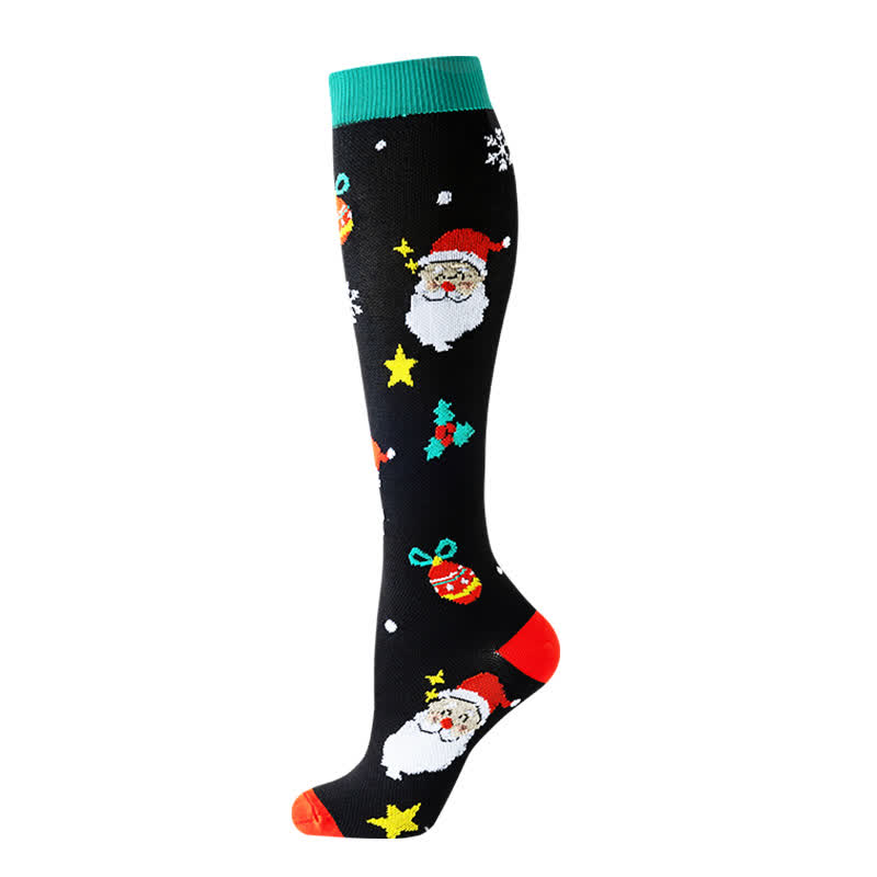 Santa Christmas Tree Compression Socks(6 Pairs) - image 2
