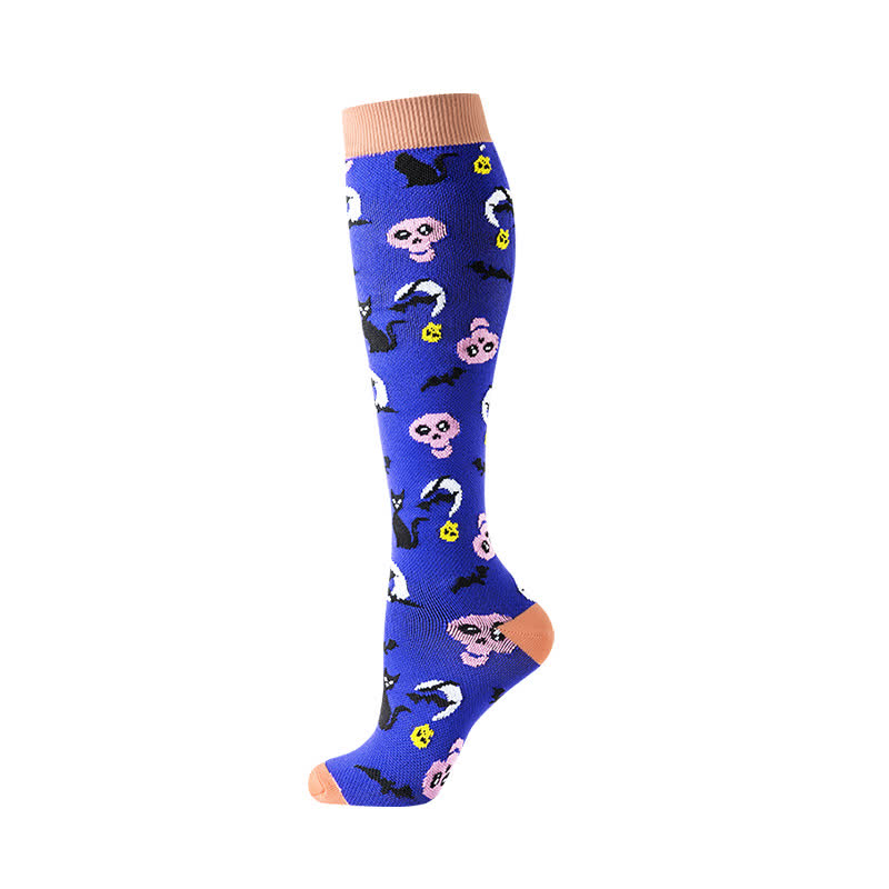 Halloween Skull Ghost Series Compression Socks(5 Pairs) - image 2