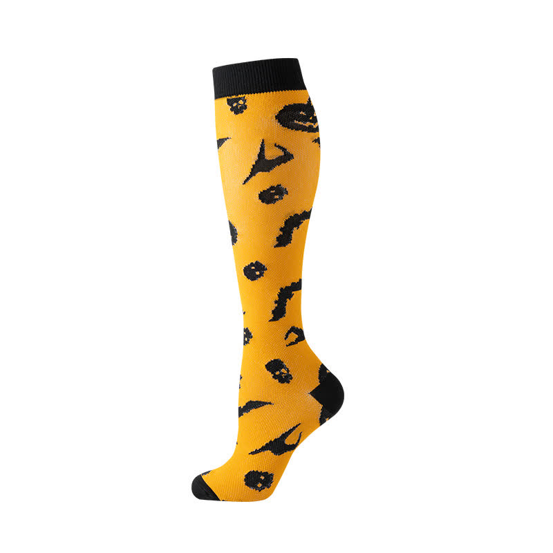 Halloween Skull Ghost Series Compression Socks(5 Pairs) - image 6