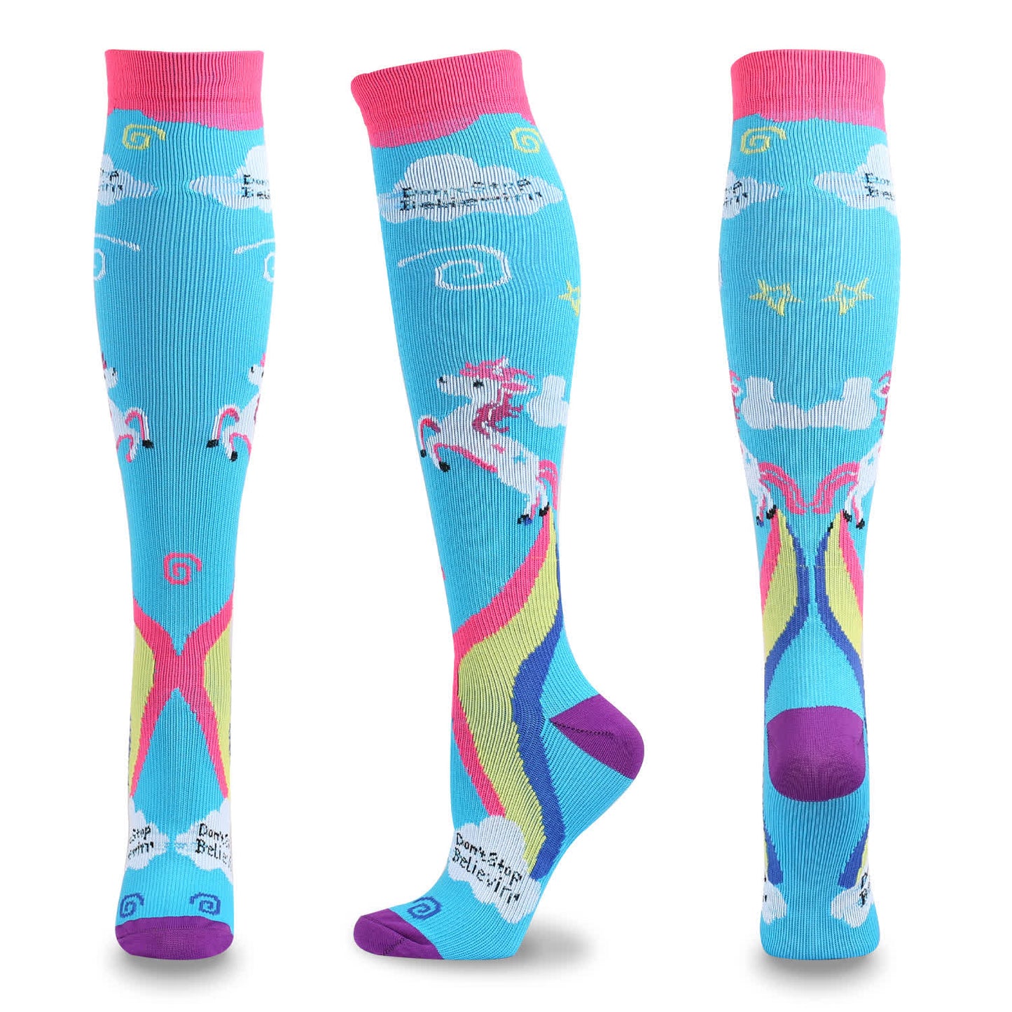 Funny Cartoon Animal Print Compression Socks(5 Pairs) - image 10