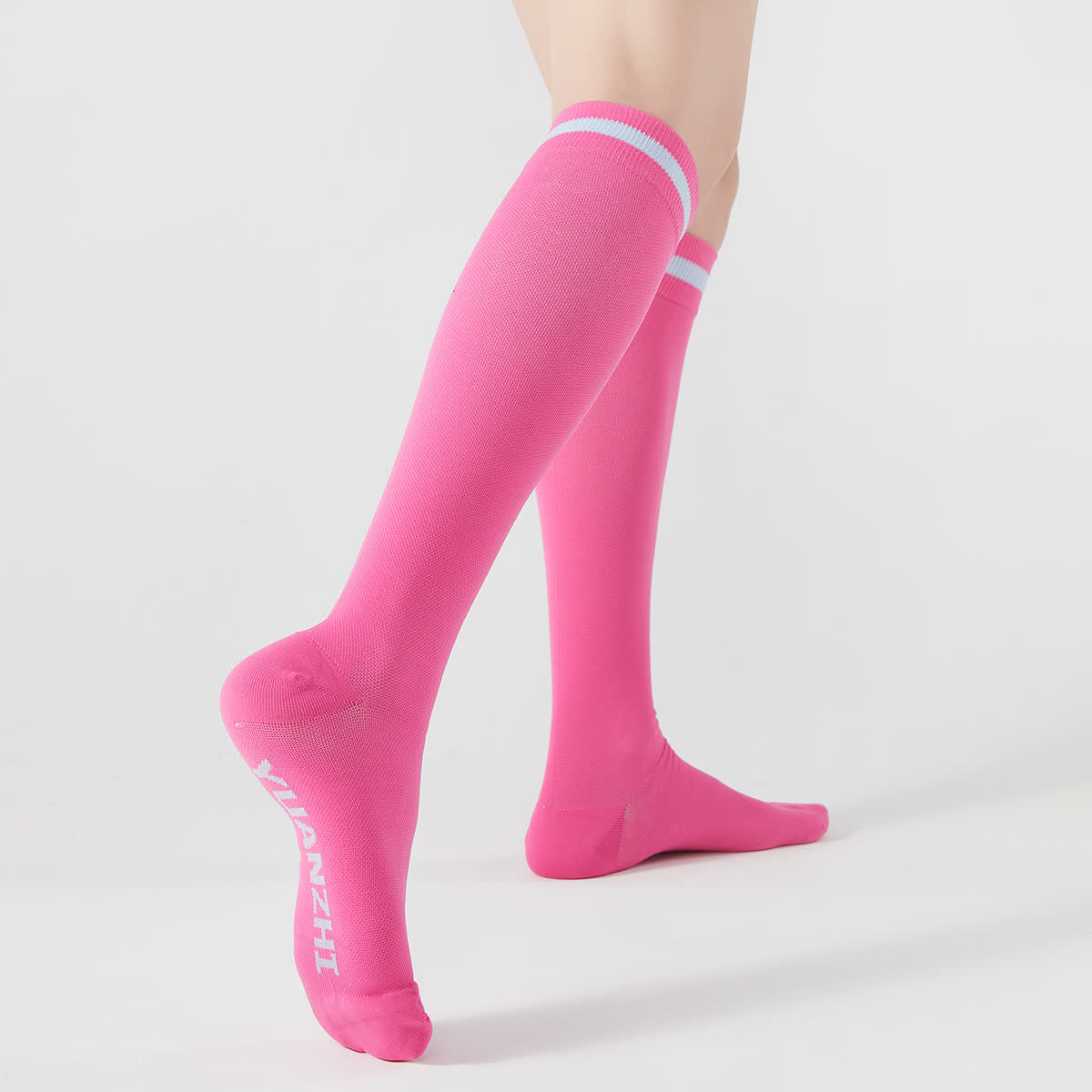 Geometric Graphic Compression Knee High Socks(5 Pairs)