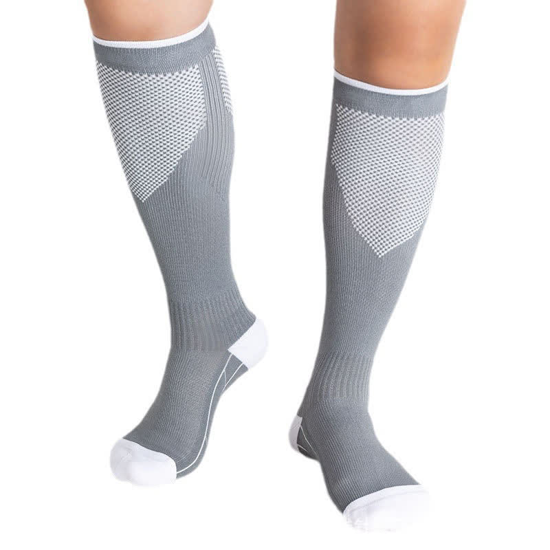 Running Travel Knee High Compression Socks(4 Pairs)