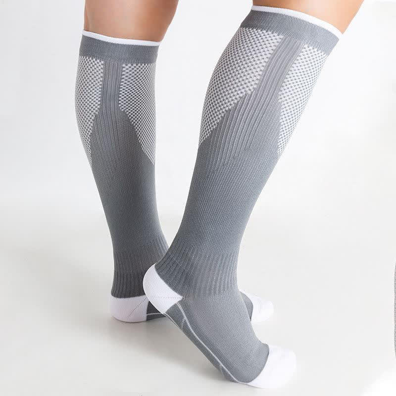 Running Travel Knee High Compression Socks(4 Pairs)