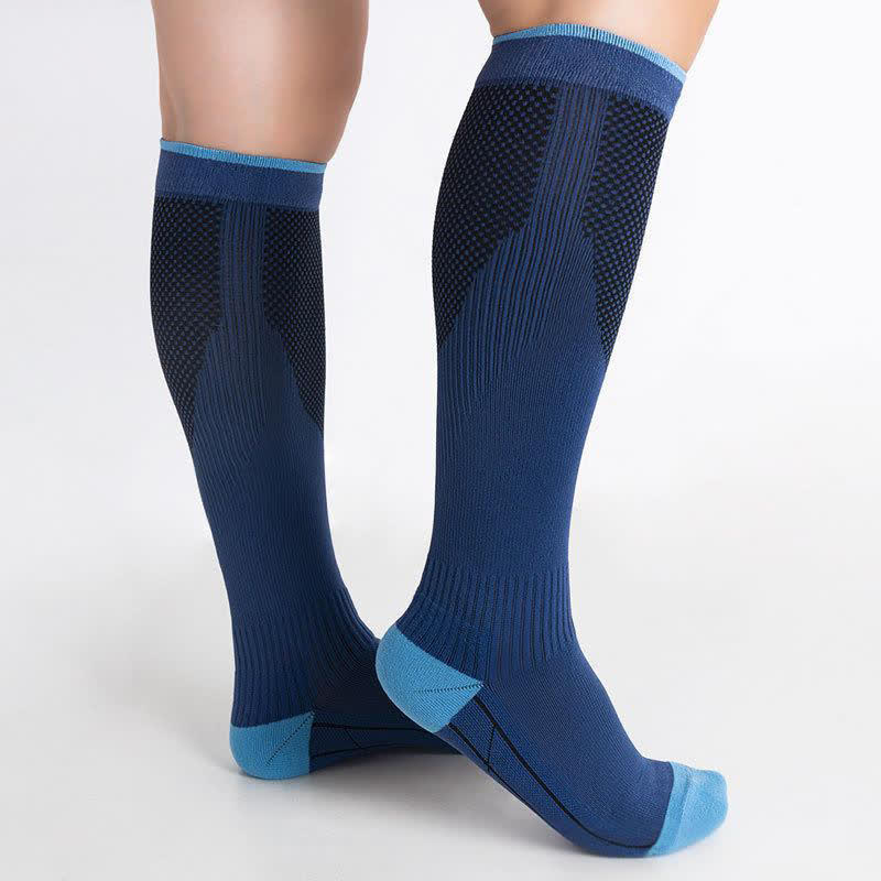 Running Travel Knee High Compression Socks(4 Pairs)