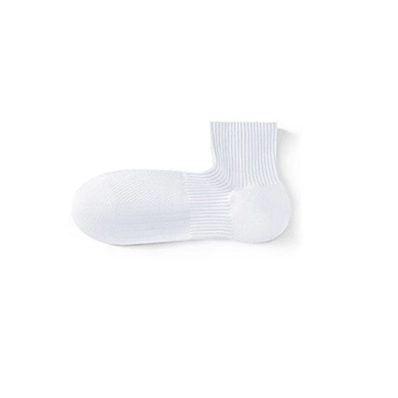Cotton Solid Color Mesh Breathable Basic Ankle Socks(6 Pairs)