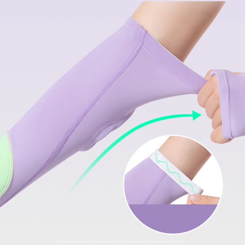 Finger Loop Sports Arm Compression Sleeve