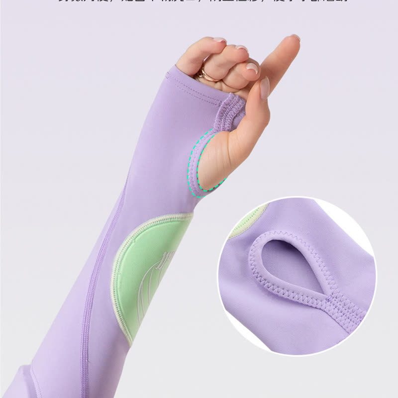 Finger Loop Sports Arm Compression Sleeve