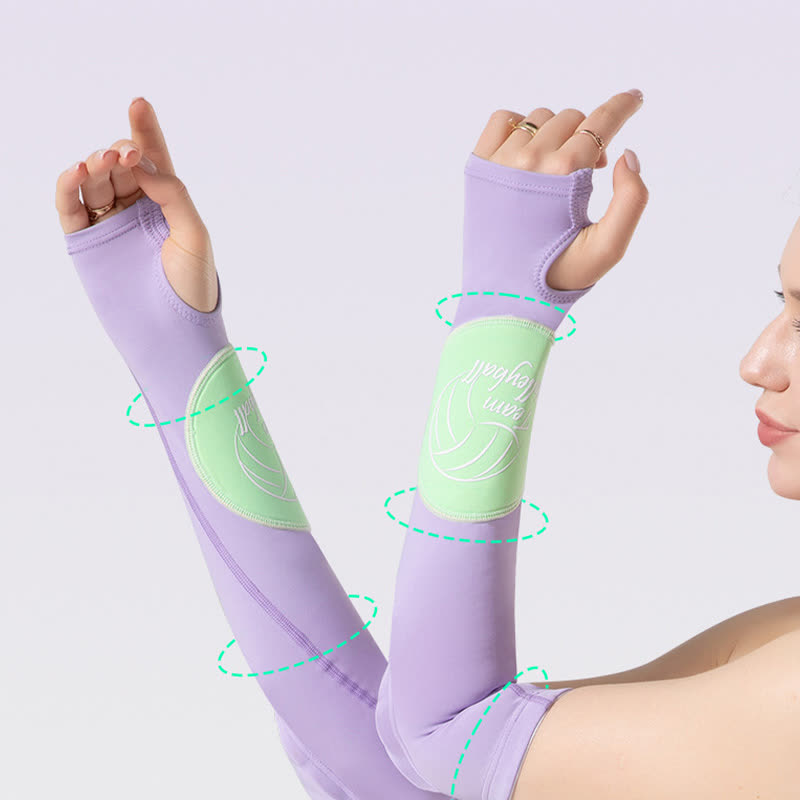Finger Loop Sports Arm Compression Sleeve